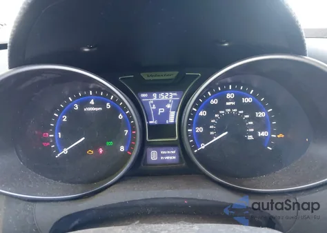 2014 Hyundai Veloster Turbo W/Black from USA, damaged, VIN KMHTC6AE0EU210837